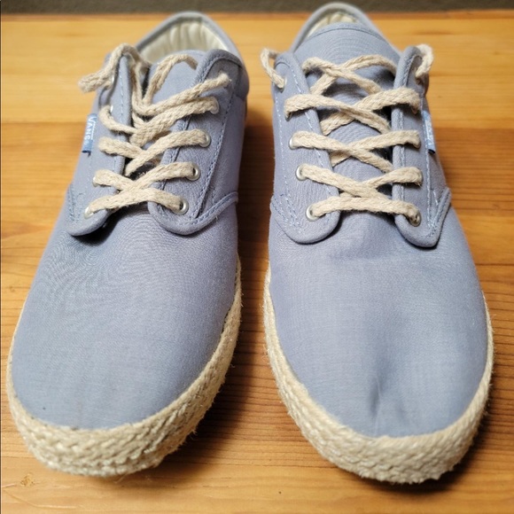 Van's. Women's size 9.5. Cute blue espadrille style! Only worn a few times. - Picture 2 of 6